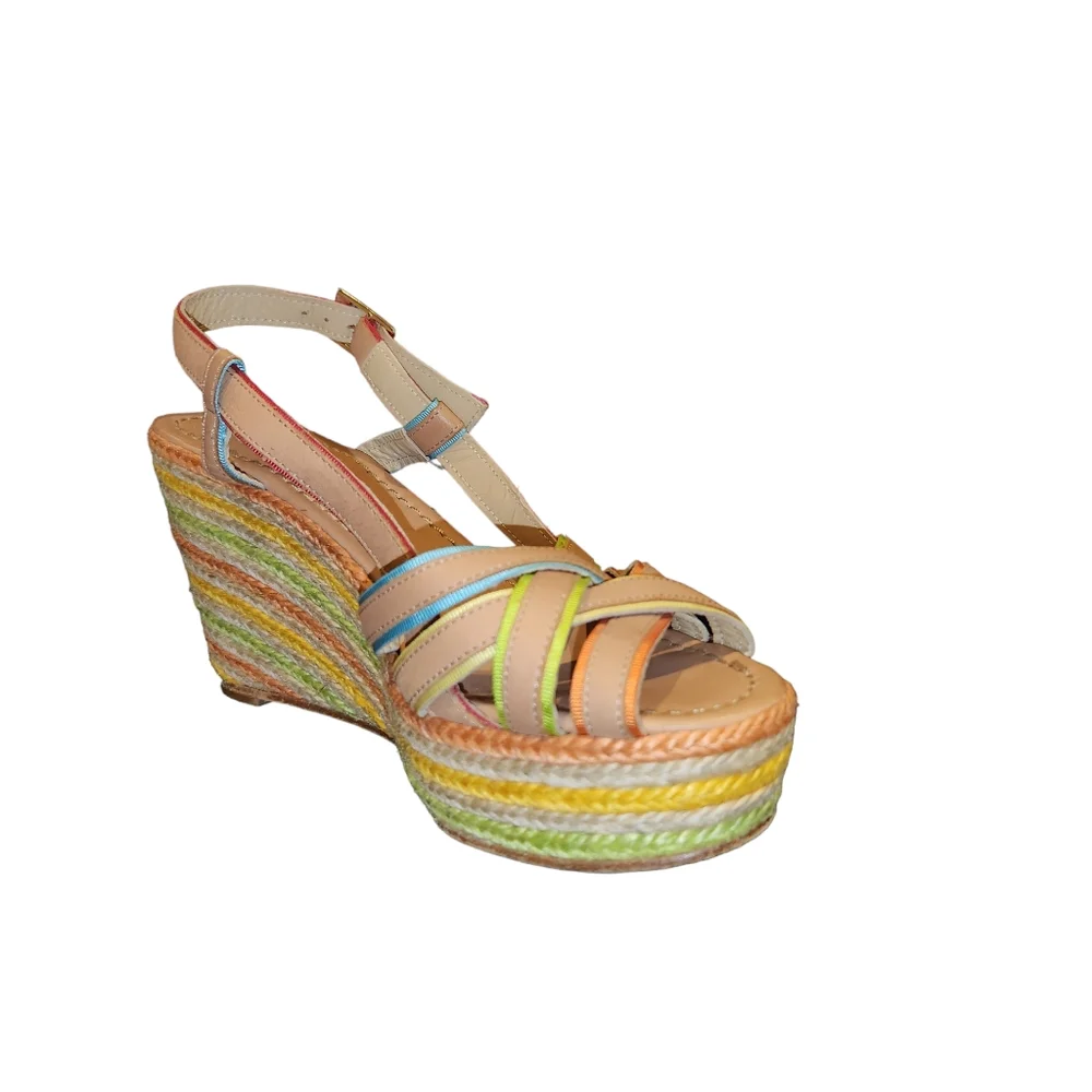Kate spade espadrille platform colorful shoes made in Spain. - Picture 10 of 16